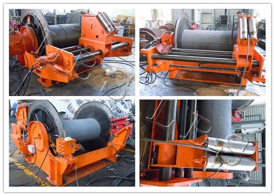 Customized High Power Hydraulic Tugger Winch LBS Grooves