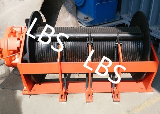Portable Small Hydraulic Cable Winch With Hydraulic Motor 10KN - 400KN