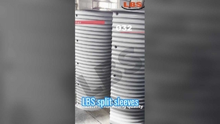 Manicotti divisi scanalati di precisione LBS per applicazioni su tamburi per verricelli